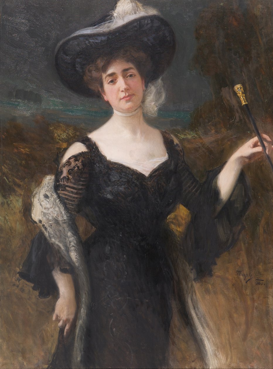 Portrait de dame - Hans Temple