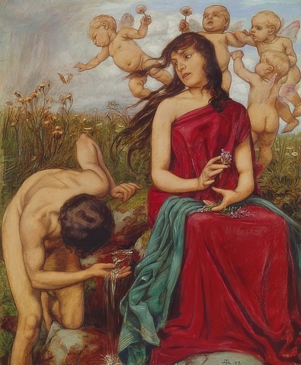 Nymphe de la source. 1888 - Hans Thoma