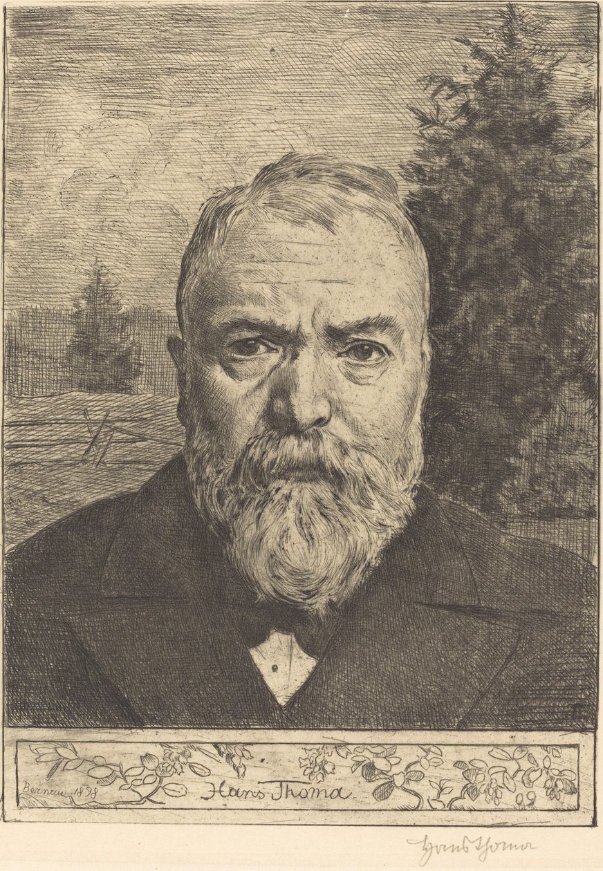 Autoportrait II - Hans Thoma