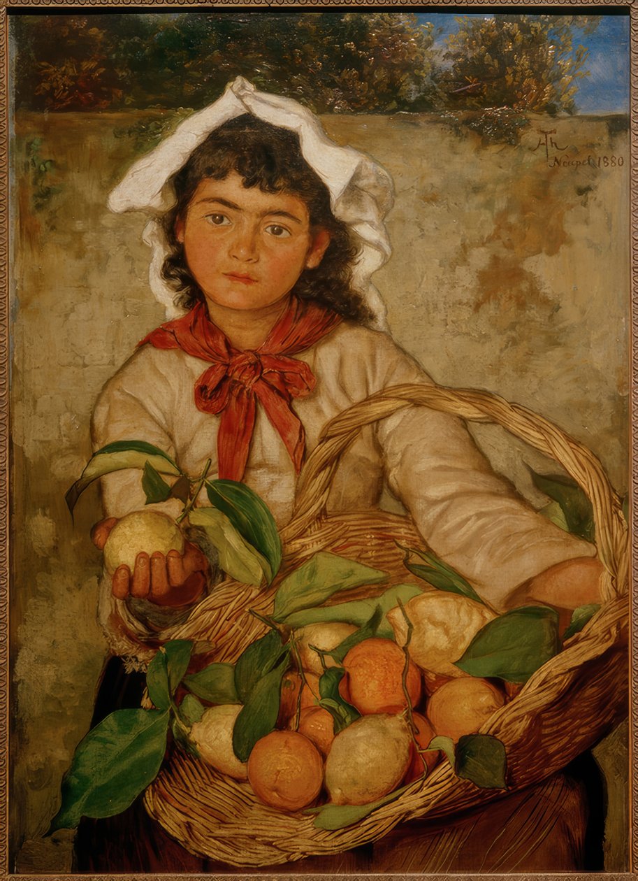 Vendeuse de citrons - Hans Thoma