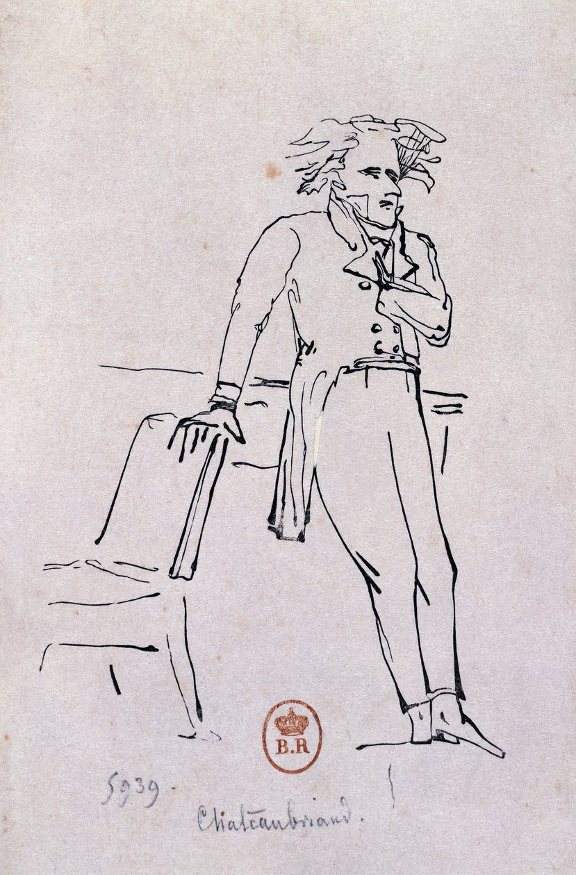 Portrait of Francois-Rene de Chateaubriand - Hans Toepper