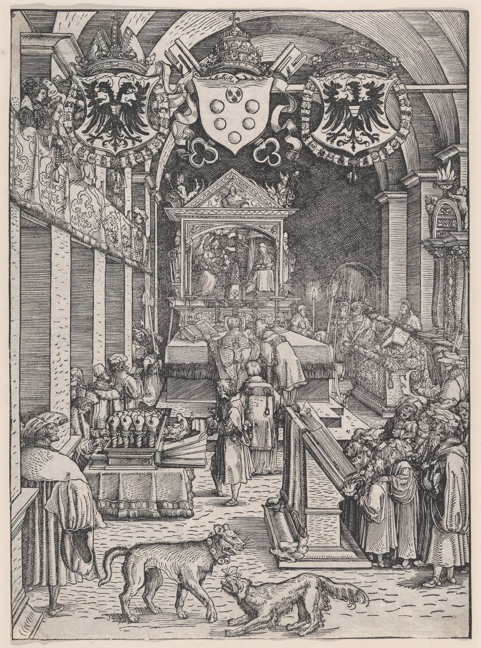 Maximilien I entendant la messe - Hans Weiditz