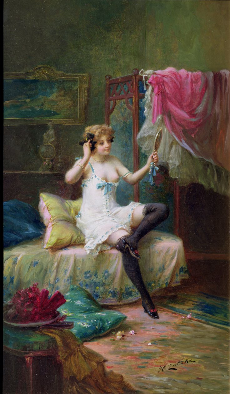 Maîtresse dans son boudoir - Hans Zatzka