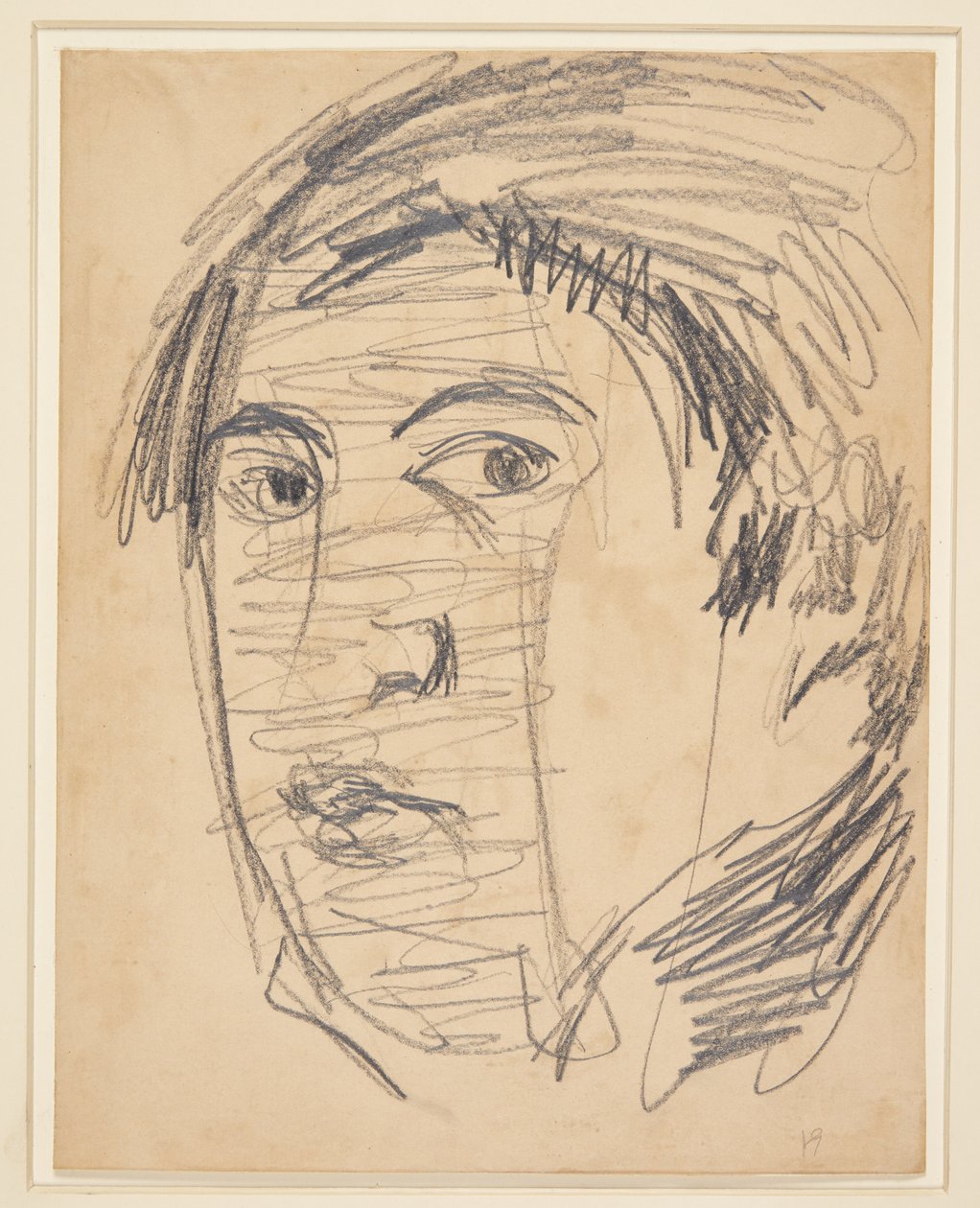 Autoportrait. 3/4 profil vers la gauche - Harald Giersing