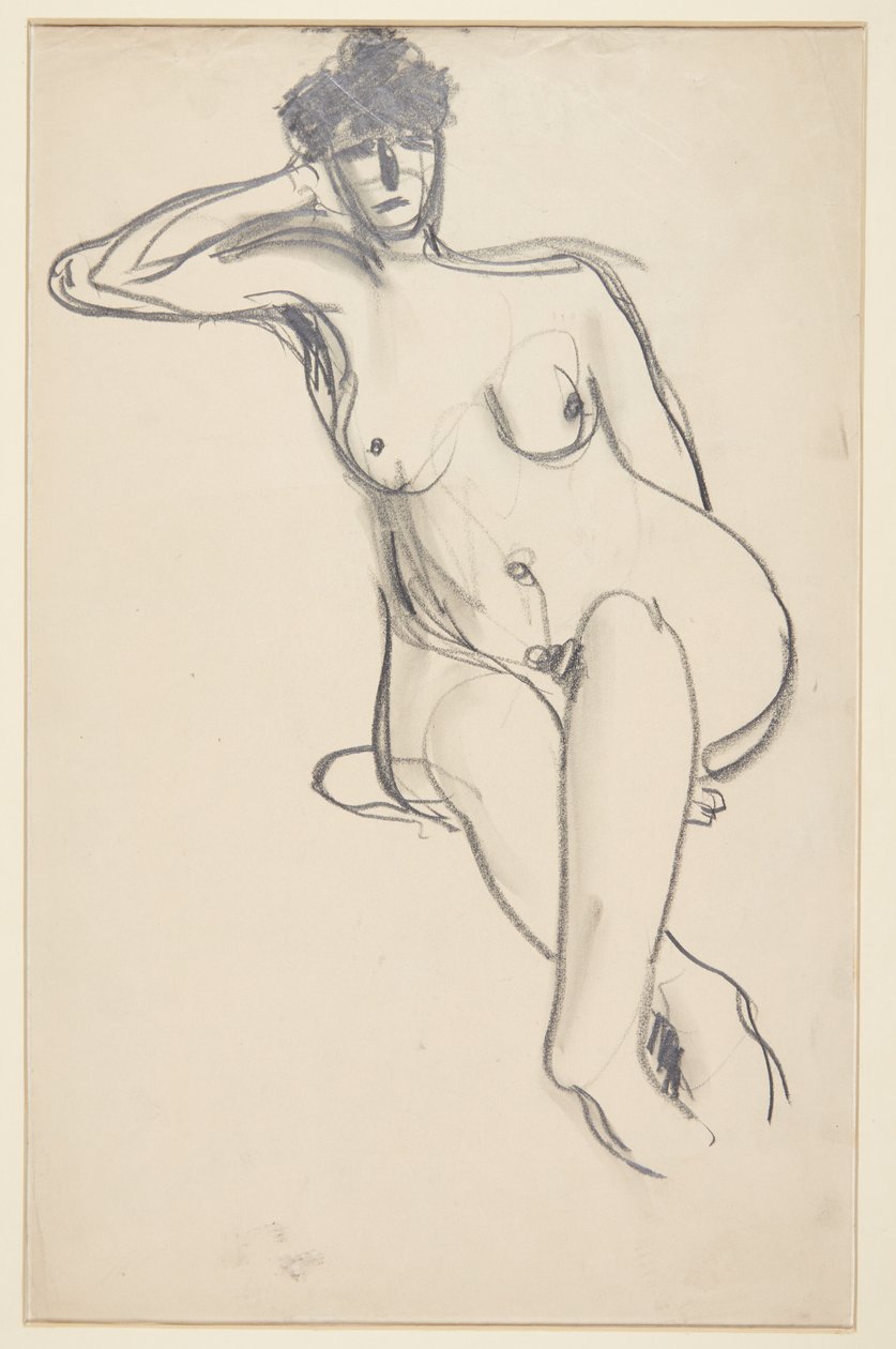 Modèle féminin assis - Harald Giersing