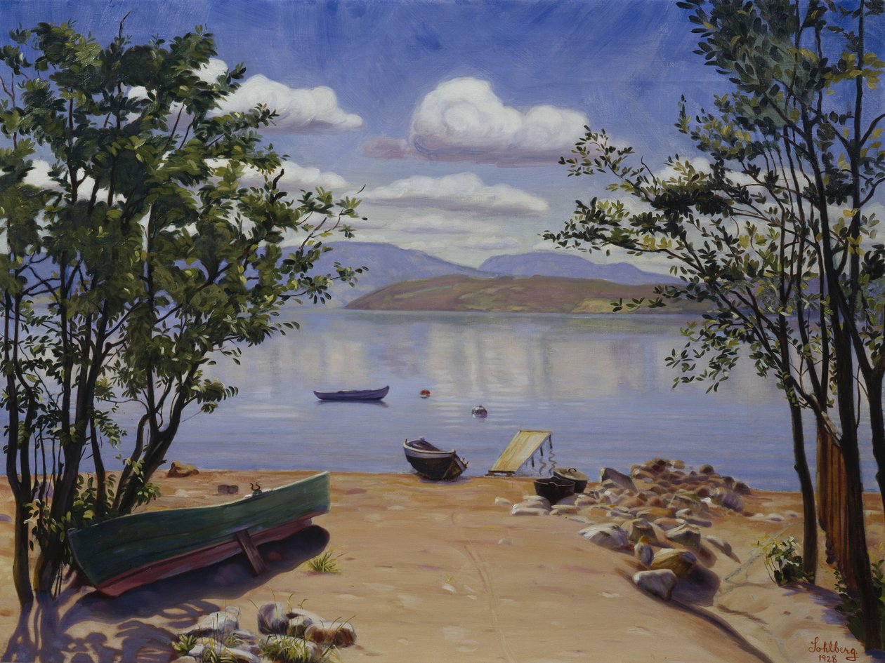 Vue sur Mjøsa - Harald Oscar Sohlberg