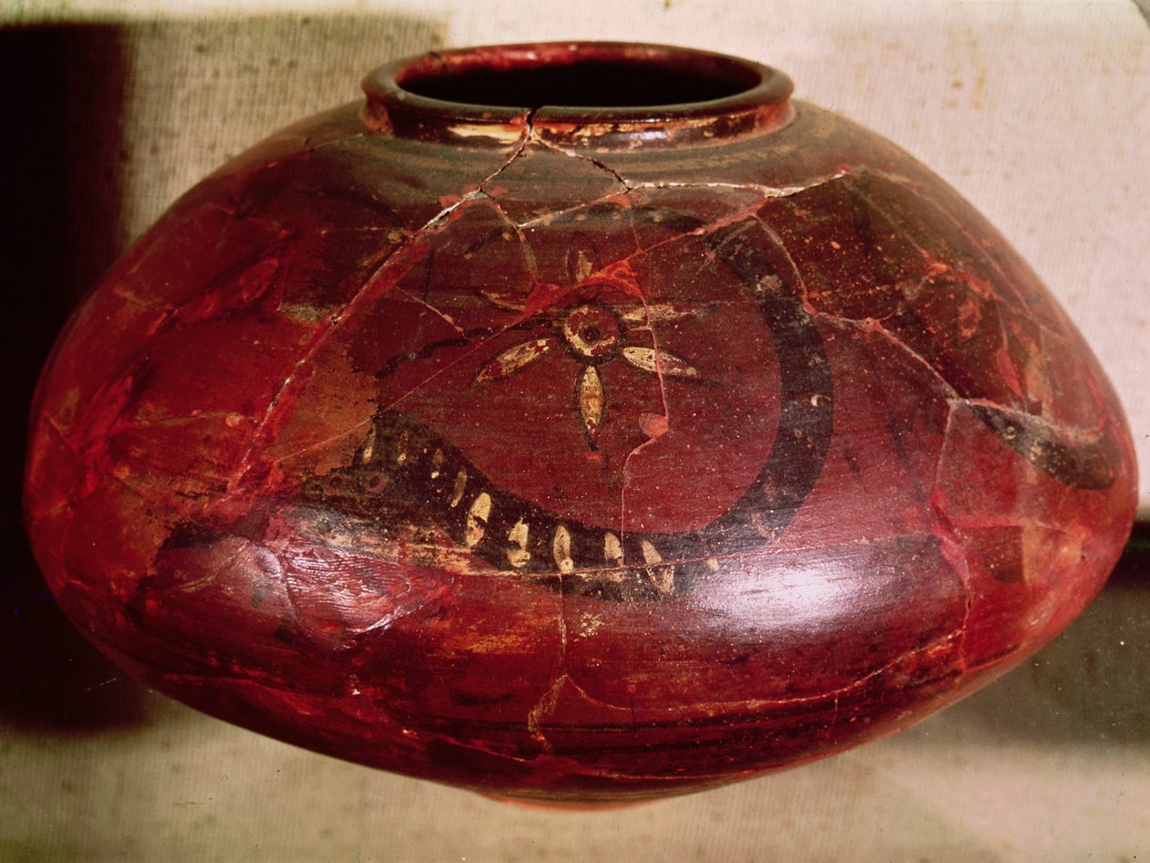 Vase décoré d