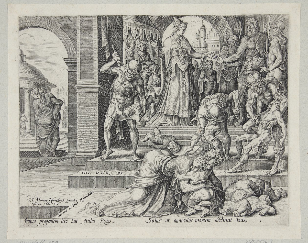 Athalie détruisant la progéniture royale - Harmen Jansz. Muller