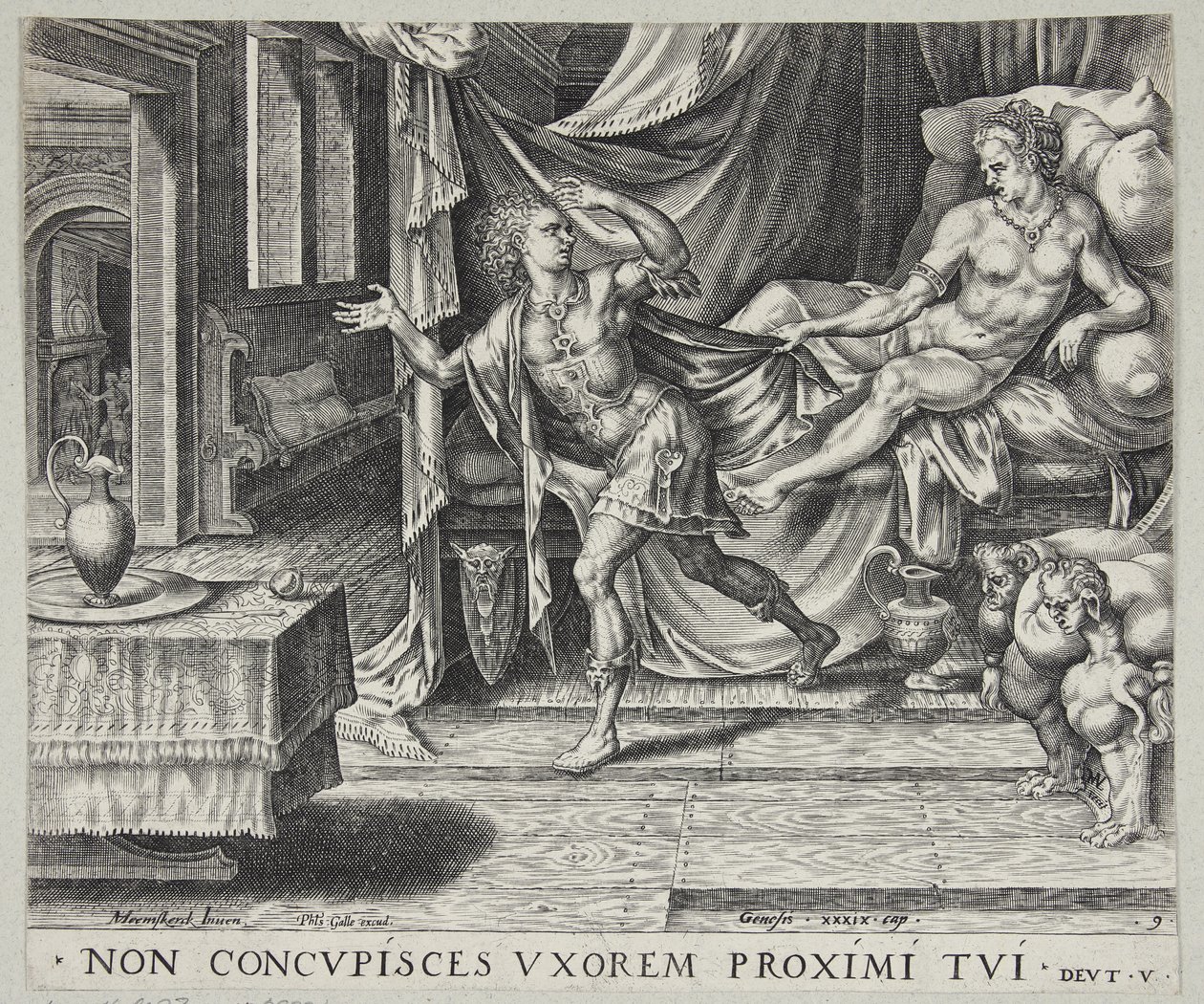 Joseph fuyant la femme de Potiphar - Harmen Jansz. Muller