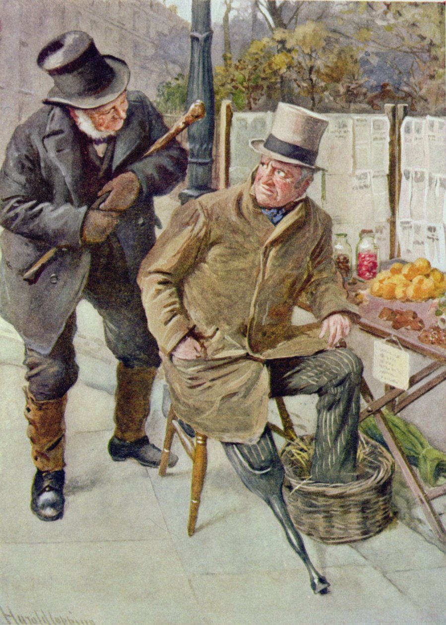 Mr Boffin et Silas Wegg, illustration pour 