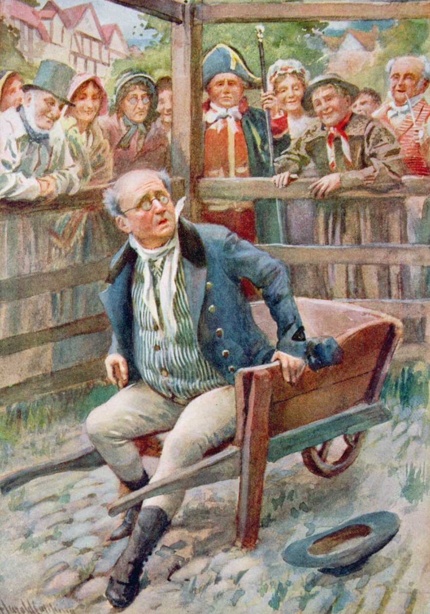 M. Pickwick dans la fourrière, illustration pour 