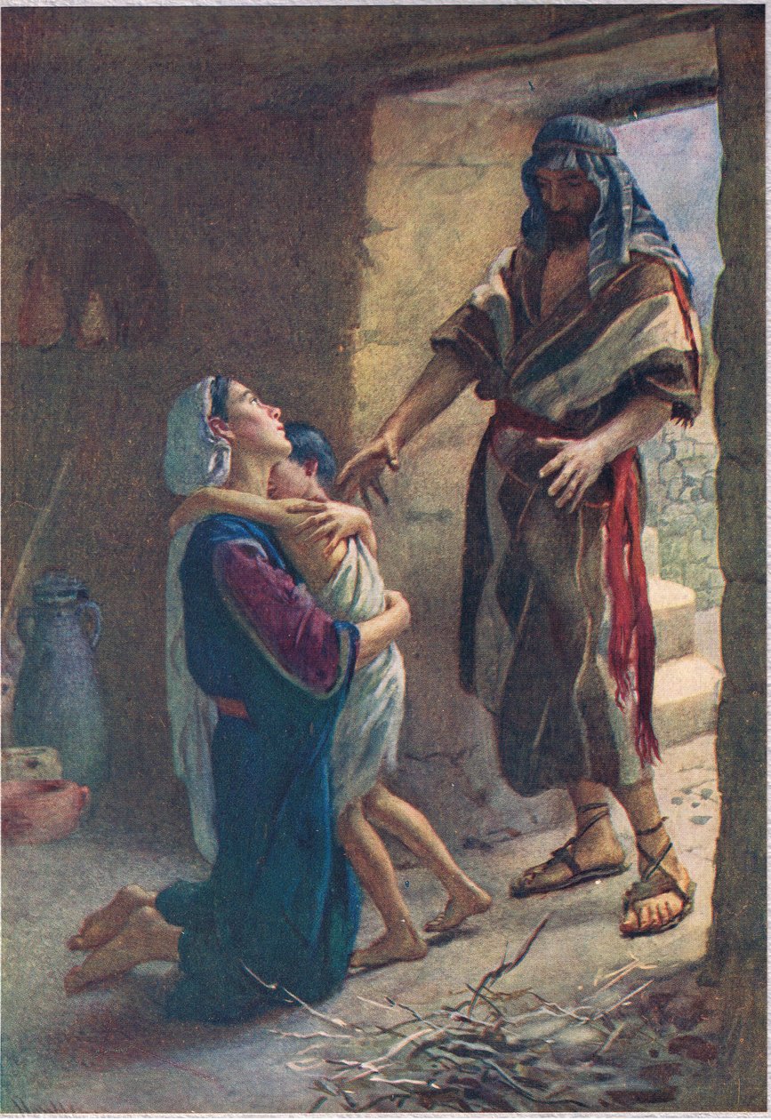 La veuve de Zarephath, illustration de 