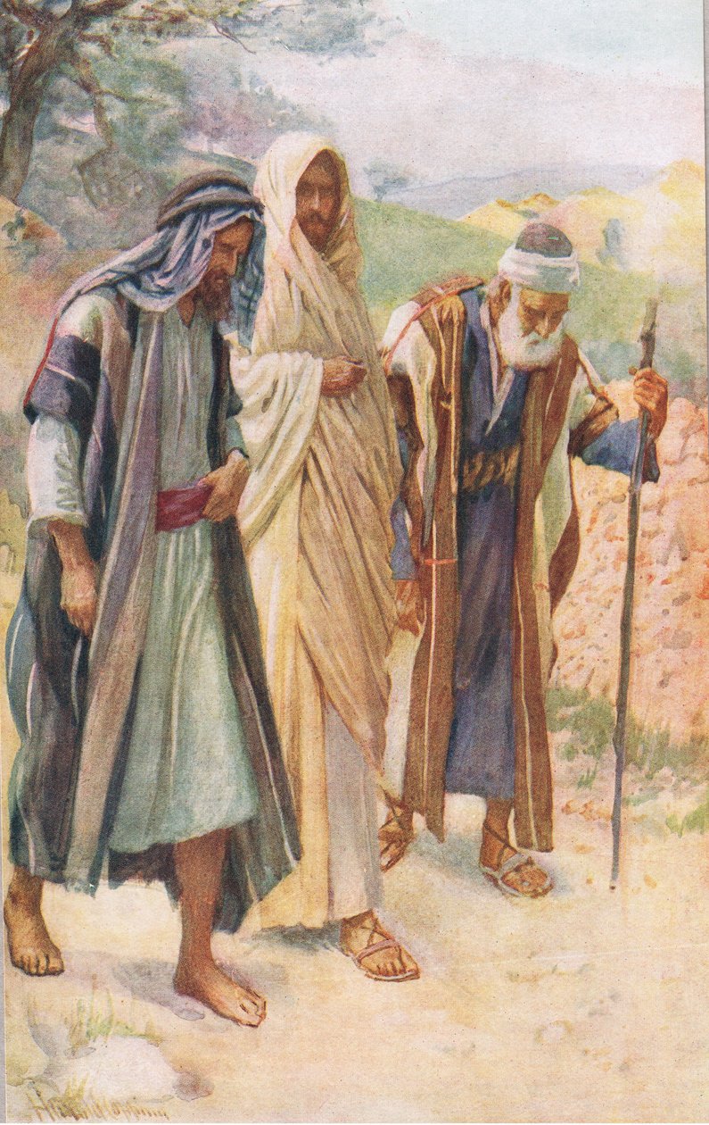 La marche vers Emmaüs - Harold Copping