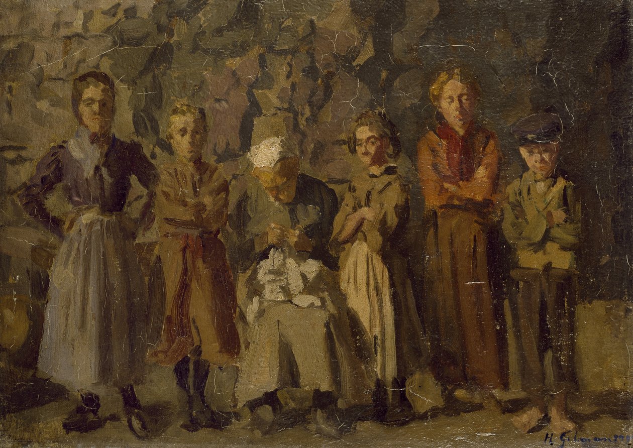 Habitants des grottes, Dieppe, 1907 - Harold Gilman