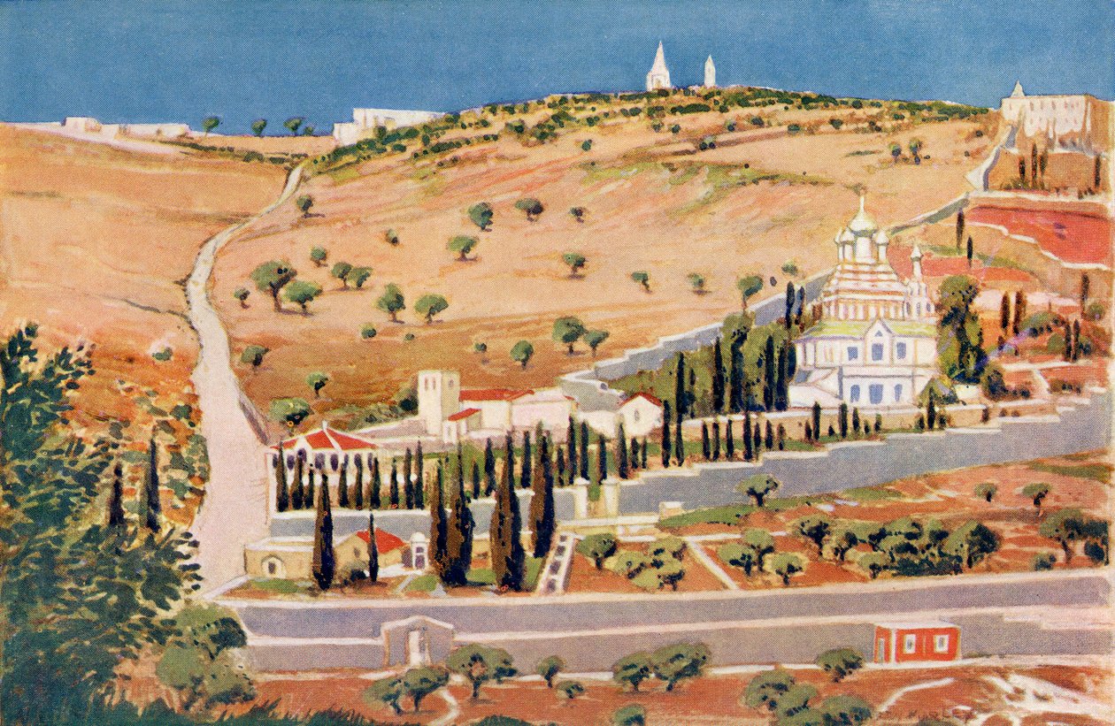 Le Mont des Oliviers, Jérusalem, c.1910 - Harry Morley