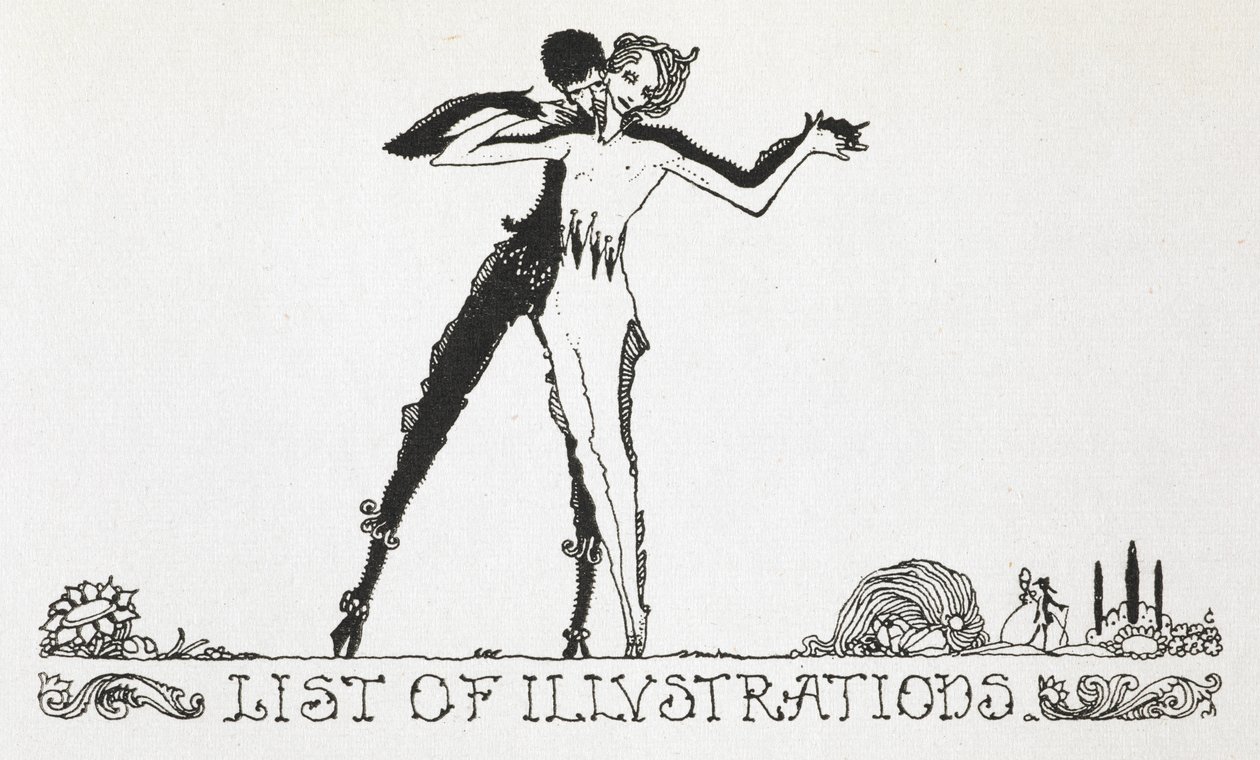 Un homme et une femme dansant - Harry Clarke