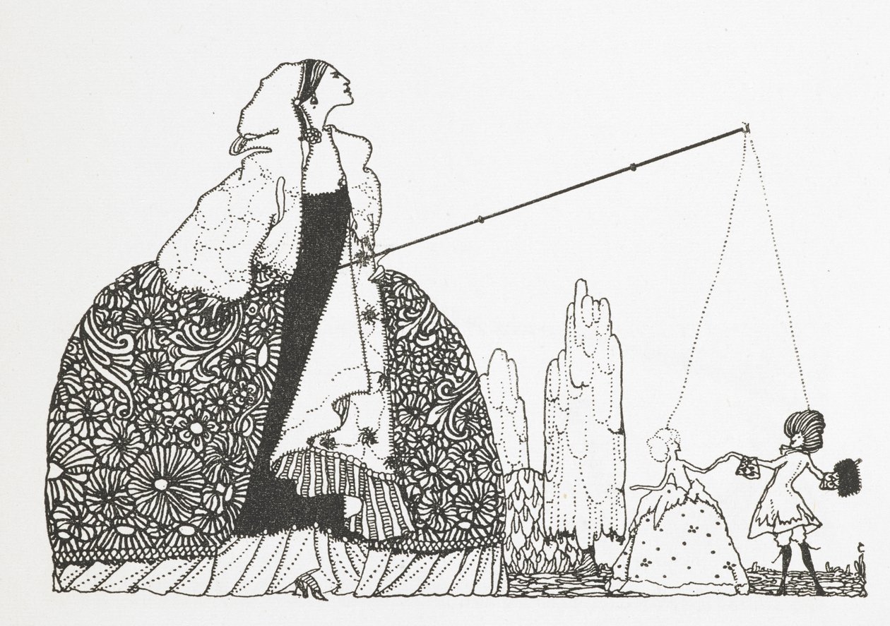 Une femme en marionnettiste. - Harry Clarke