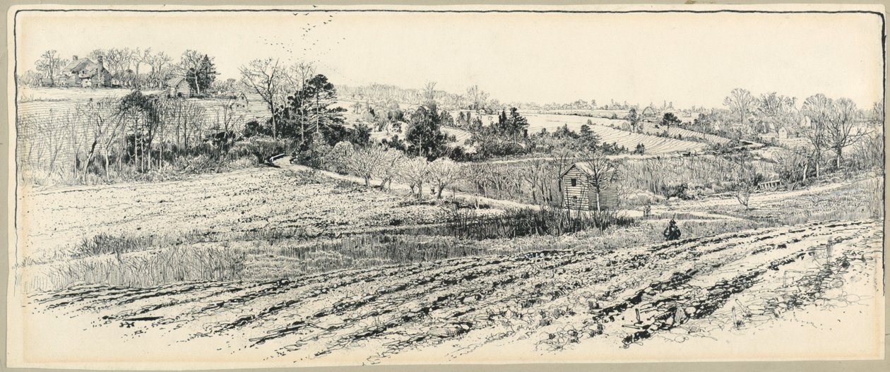 Le champ de bataille à Beaver Dam Creek - Harry Fenn