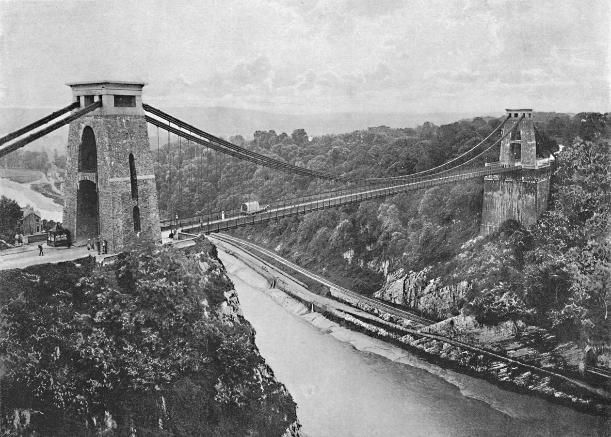 Pont suspendu de Clifton, vers 1896 - Harvey Barton