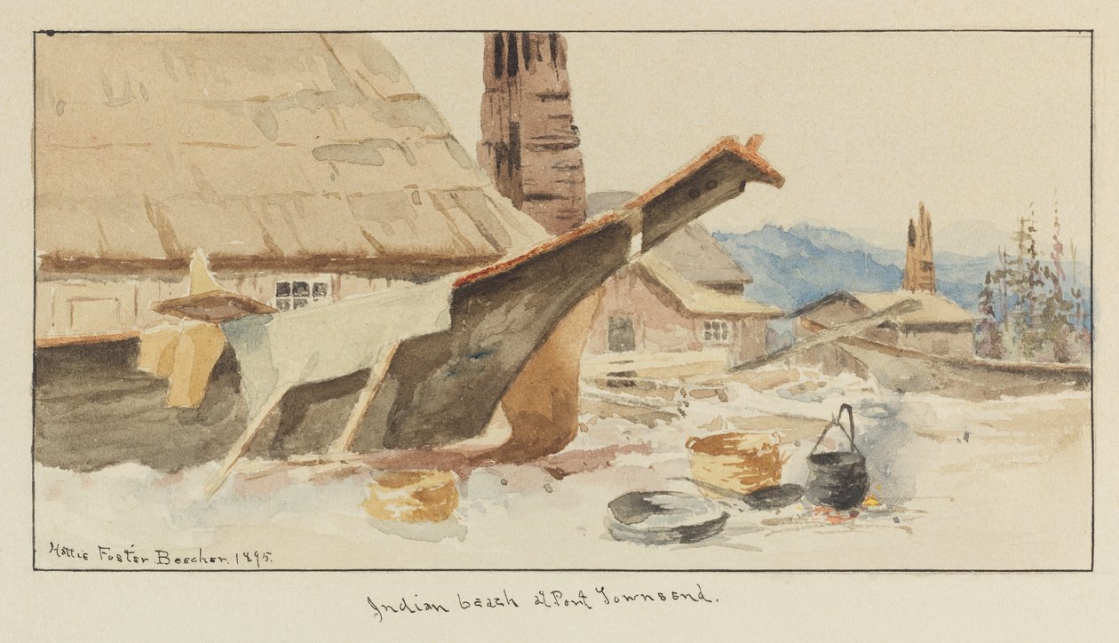 Plage indienne à Port Townsend - Hattie Foster Beecher
