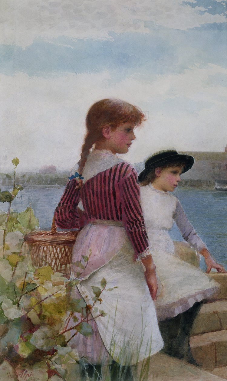En attendant le ferry - Hector Caffieri