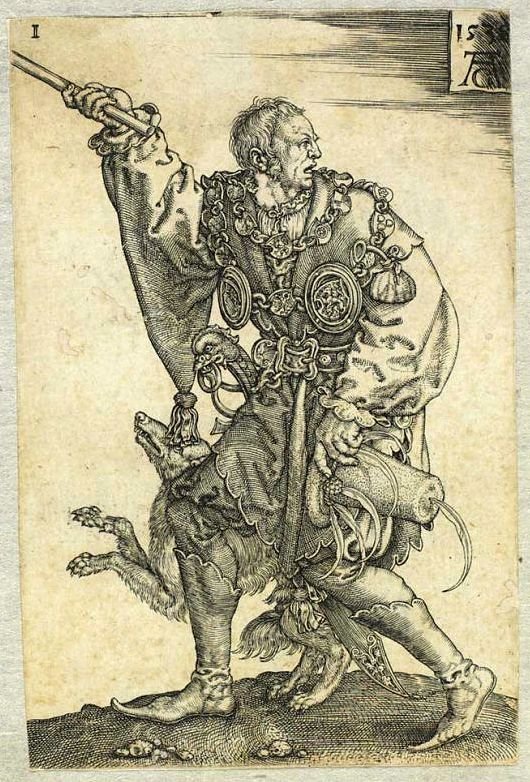 Le maître de cérémonie [de la série Les grands fêtards de mariage] - Heinrich Aldegrever