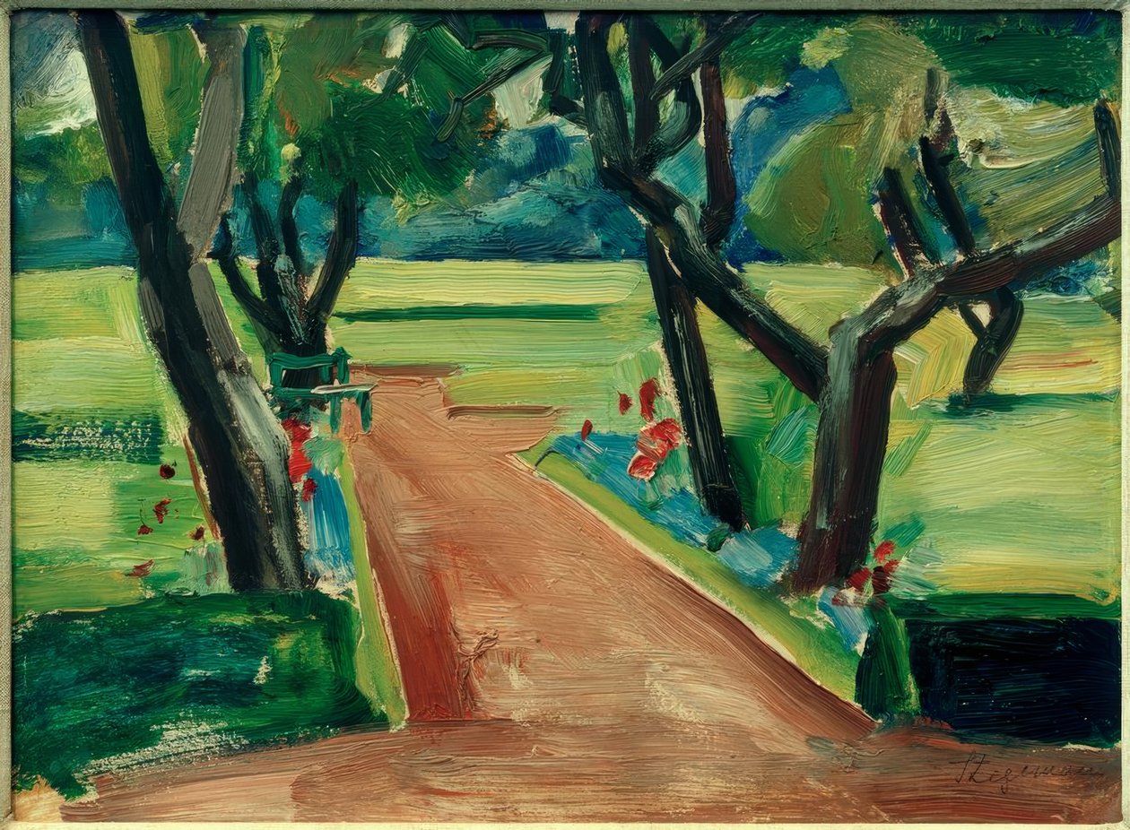 Chemin dans le parc municipal - Heinrich Stegemann