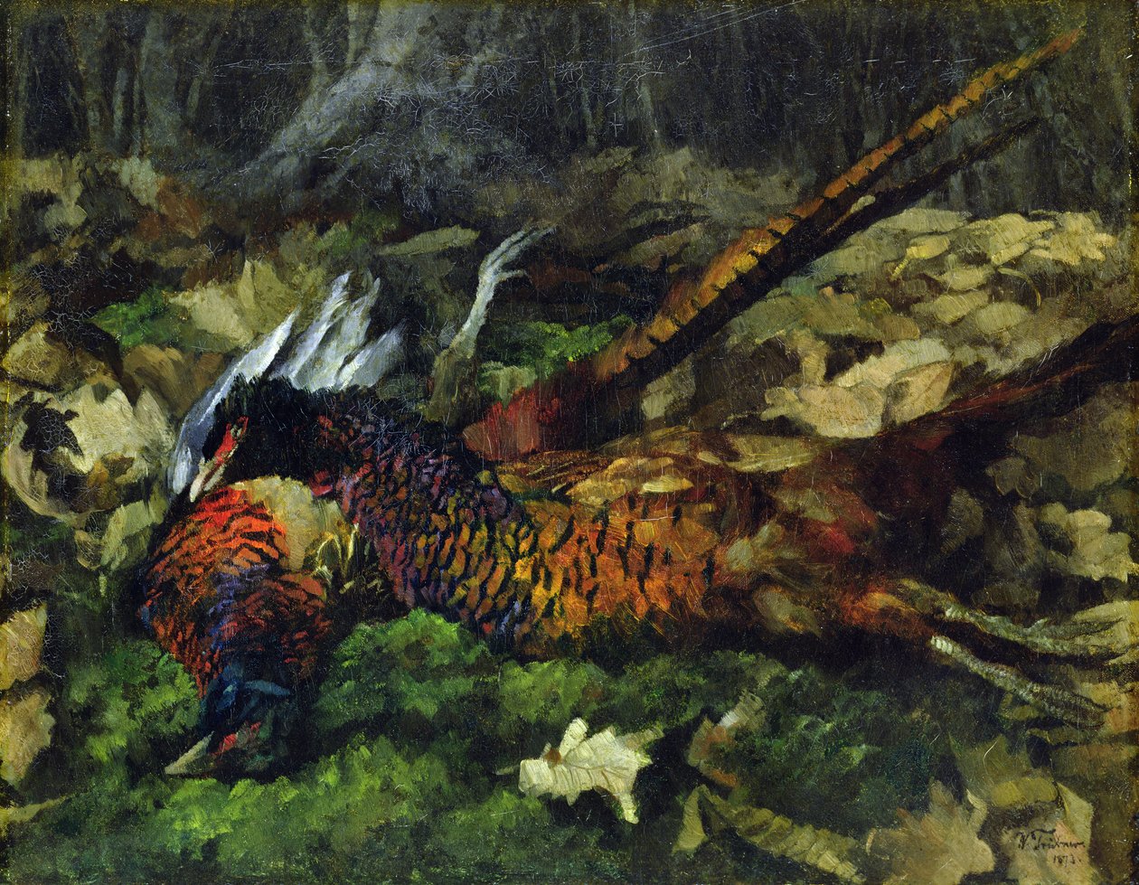 Faisans, 1873 - Heinrich Wilhelm Truebner