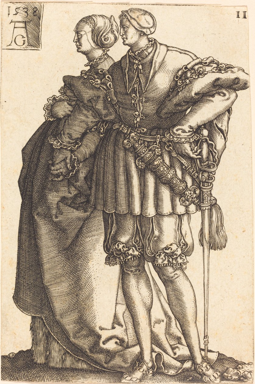 Grands danseurs de mariage, 1538 - Heinrich Aldegrever