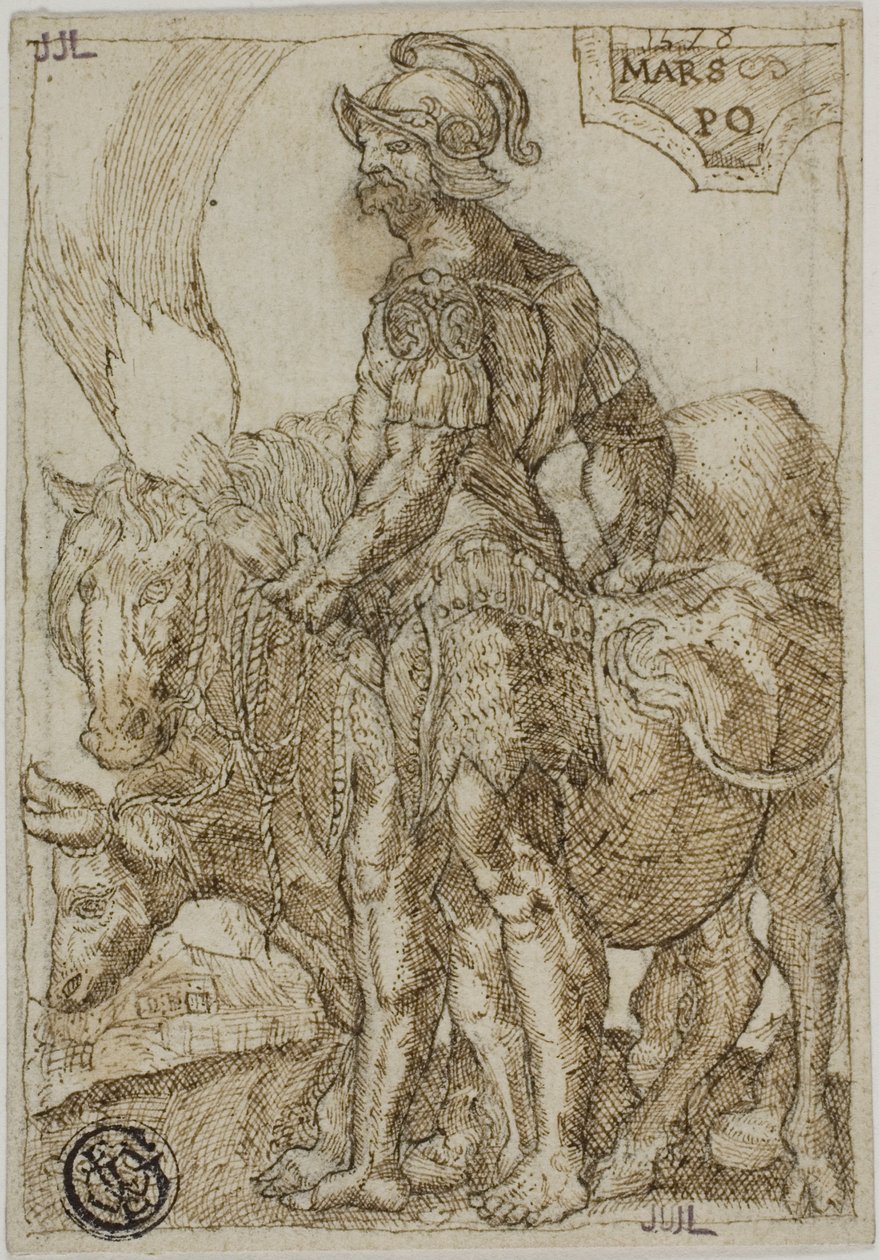 Mars, extrait des Sept Planètes - Heinrich Aldegrever