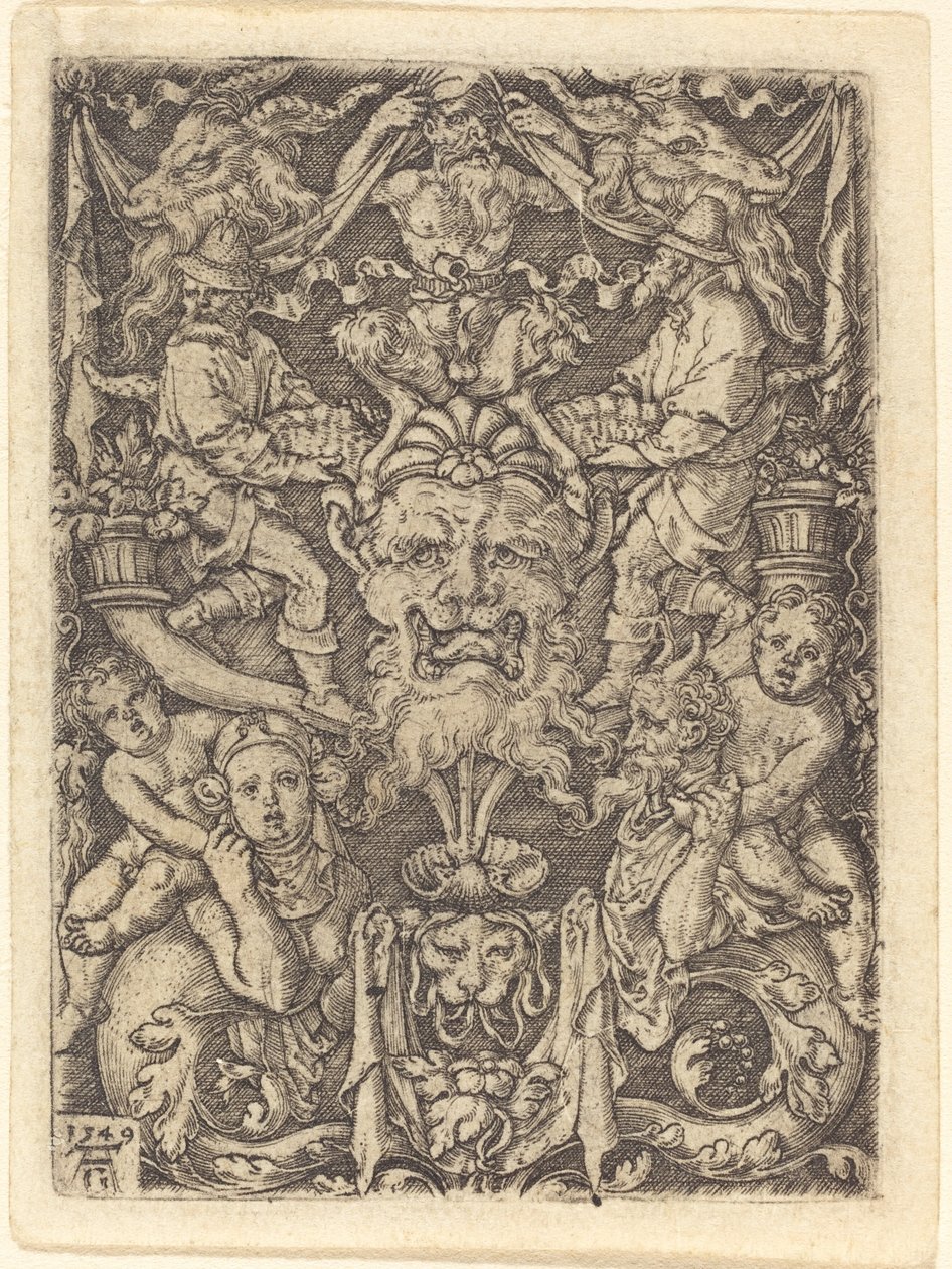 Ornement avec masque - Heinrich Aldegrever