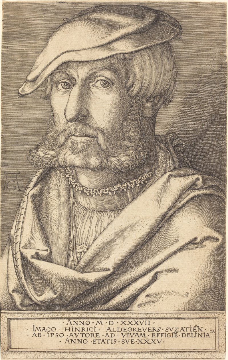 Autoportrait, 1537 - Heinrich Aldegrever
