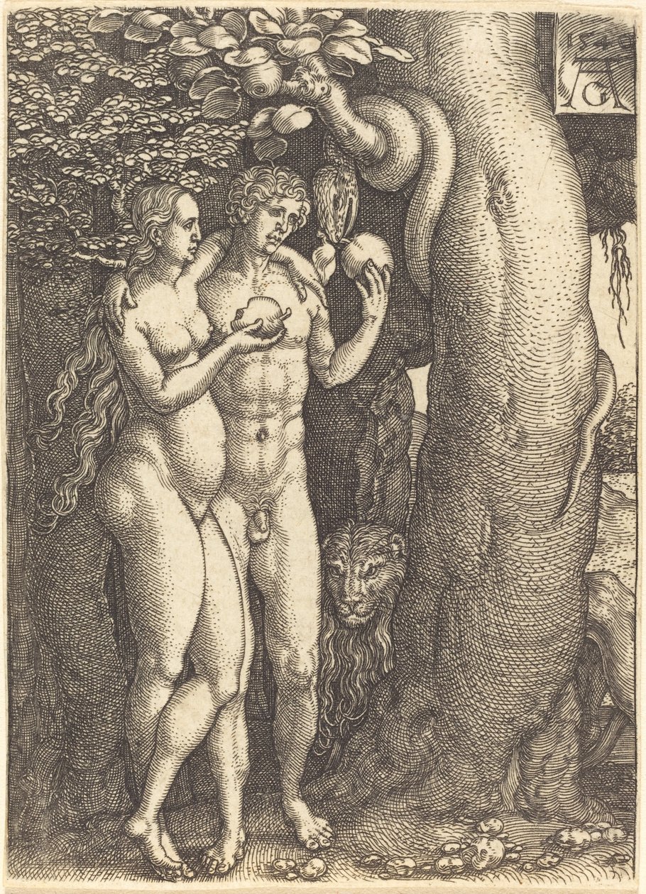 La Tentation par le Serpent - Heinrich Aldegrever
