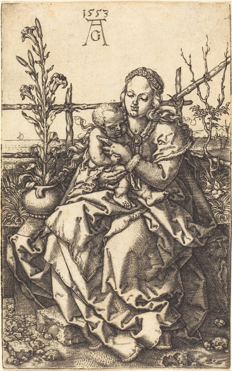 La Vierge assise - Heinrich Aldegrever