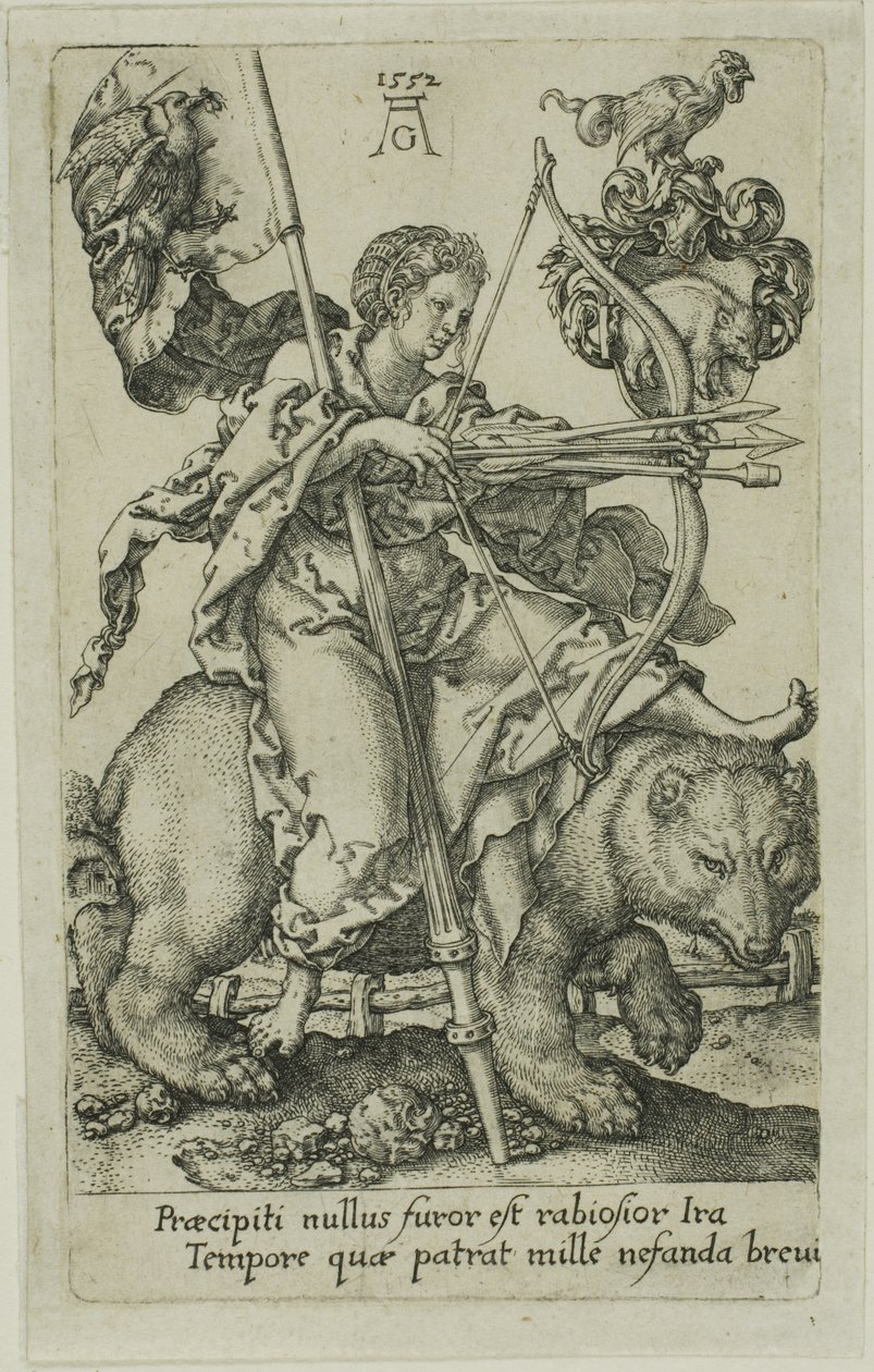 Colère, des Vices - Heinrich Aldegrever