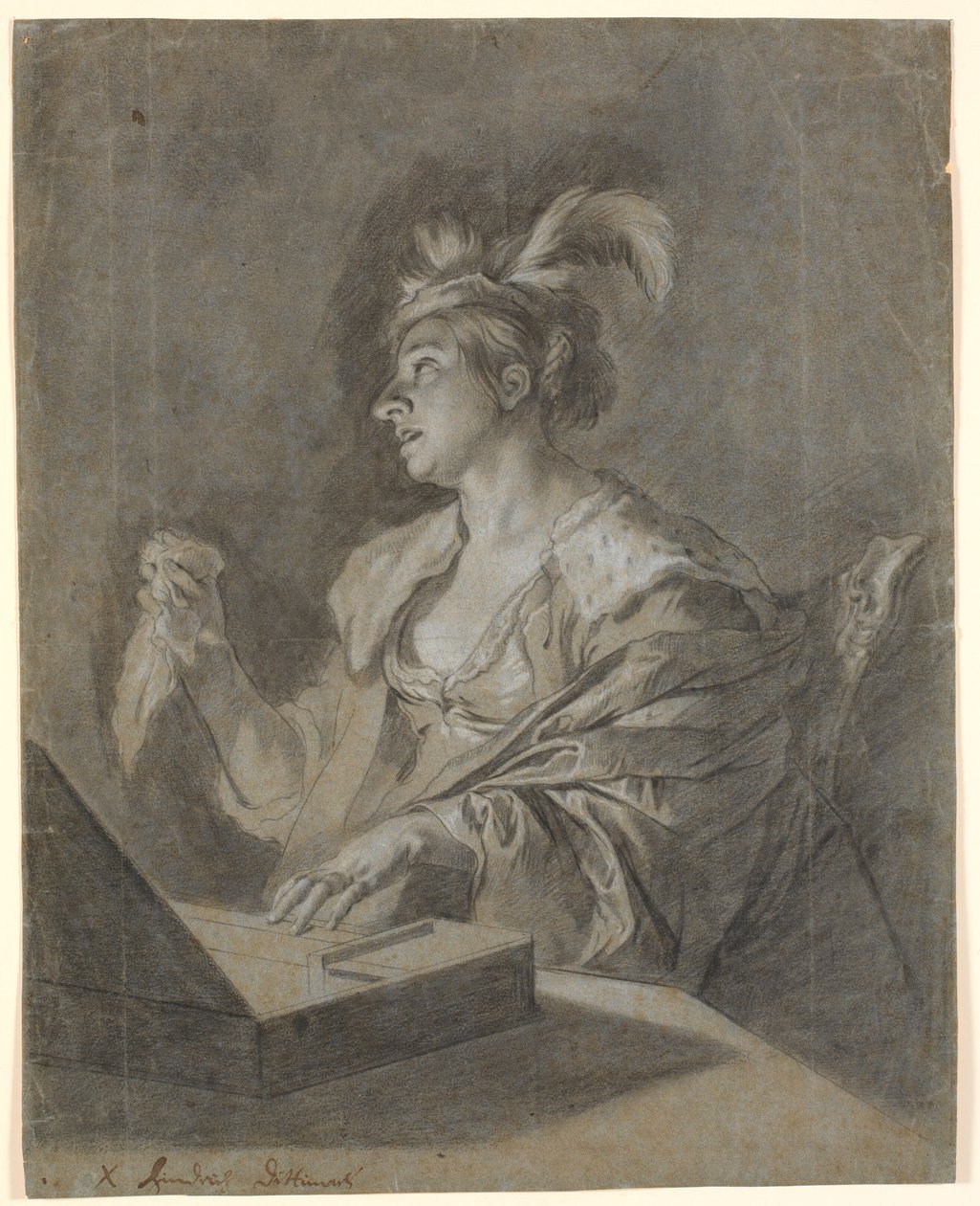 Femme assise près d