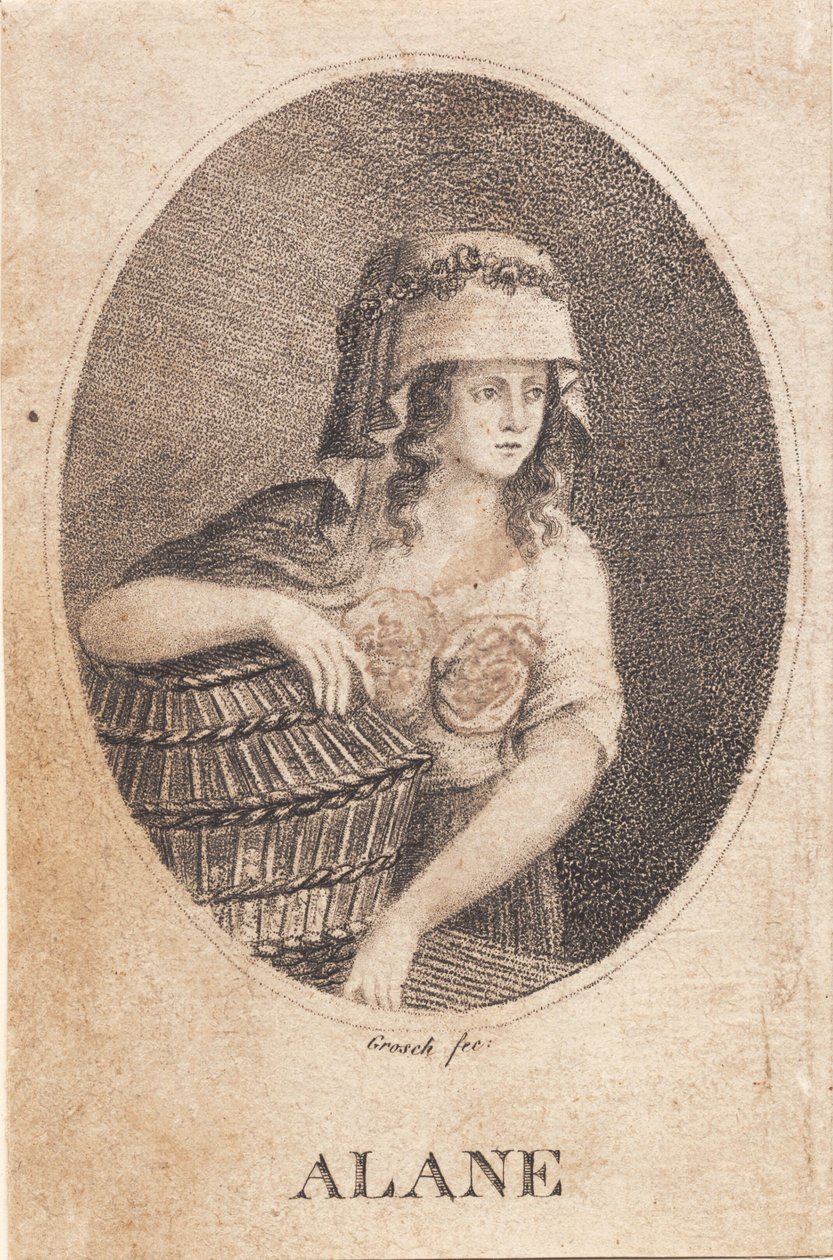 "Alane", femme avec panier - Heinrich Grosch