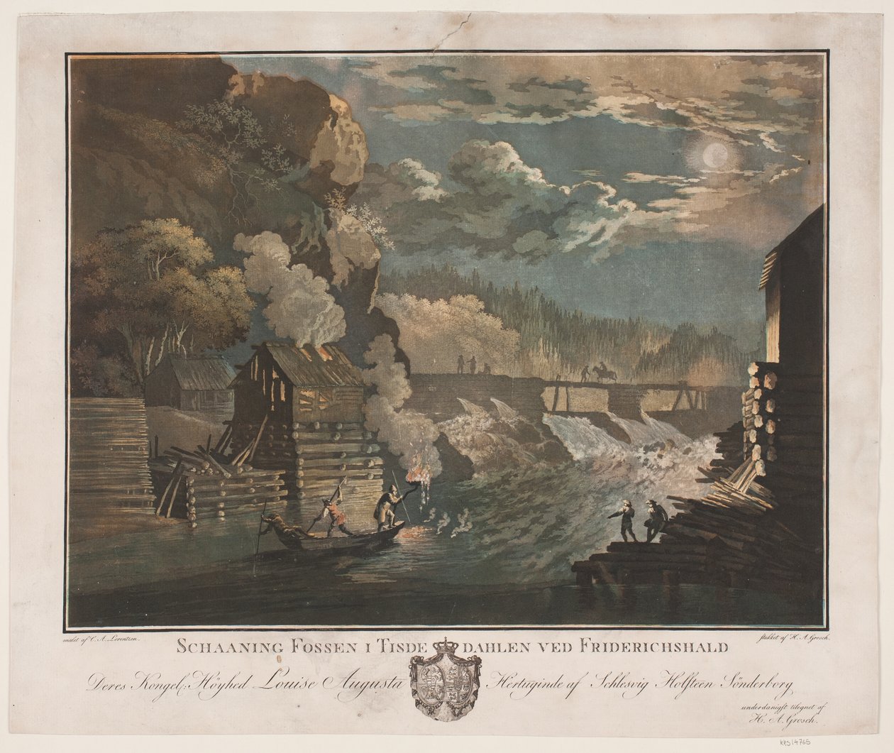 Schaaning Fossen à Tisdedahlen près de Friderichshald - Heinrich Grosch