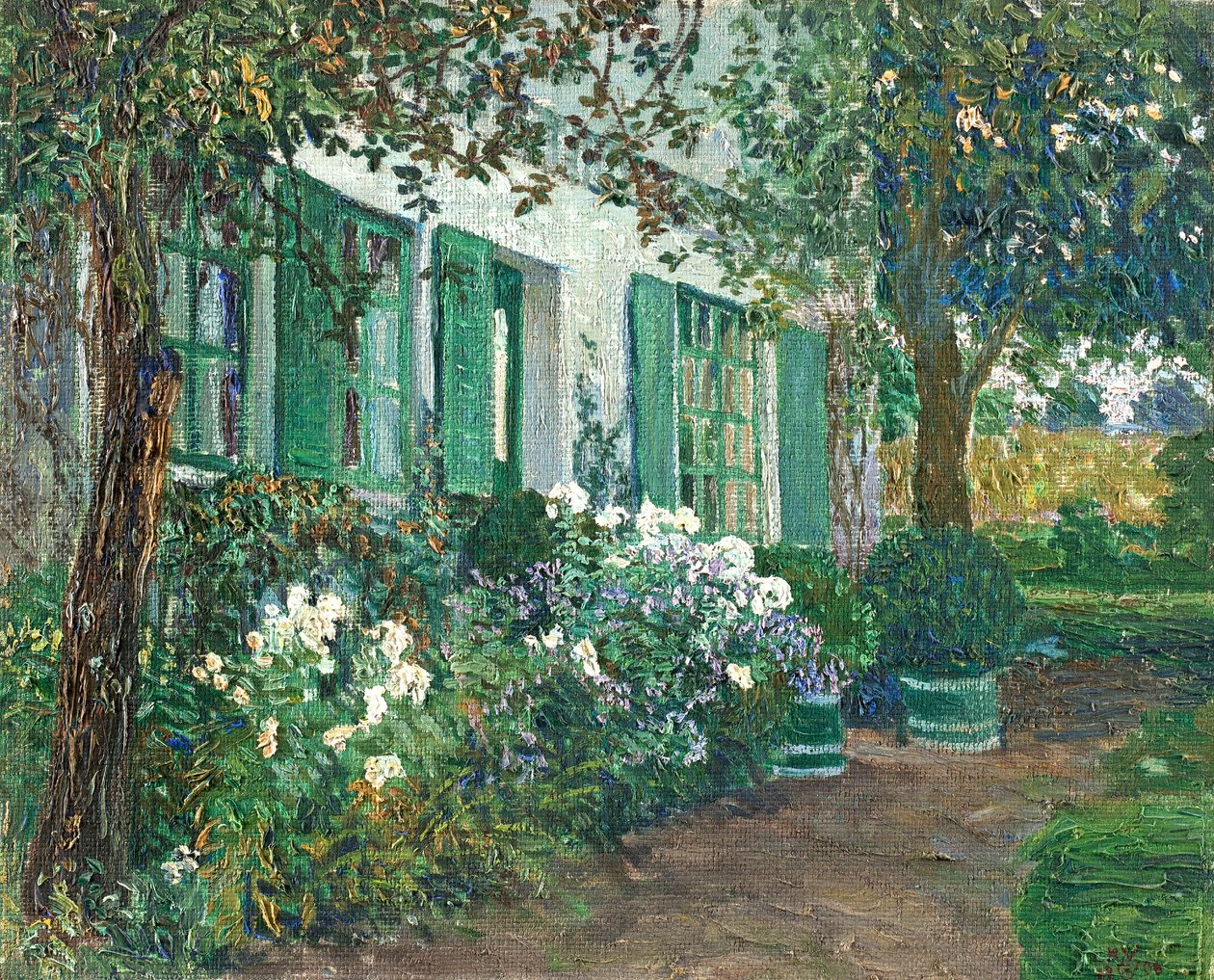 Phlox blanc - Heinrich Johann Vogeler