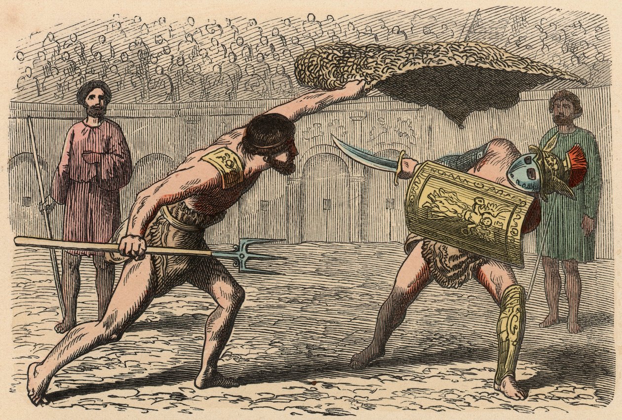Rome antique : Combats de gladiateurs dans l