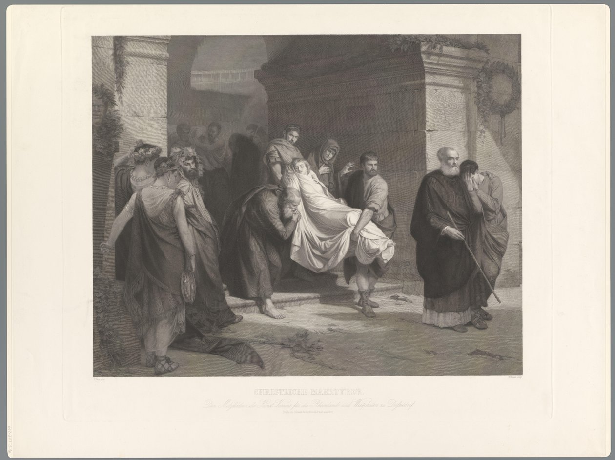 Martyrs chrétiens sont emportés - Heinrich Nuesser