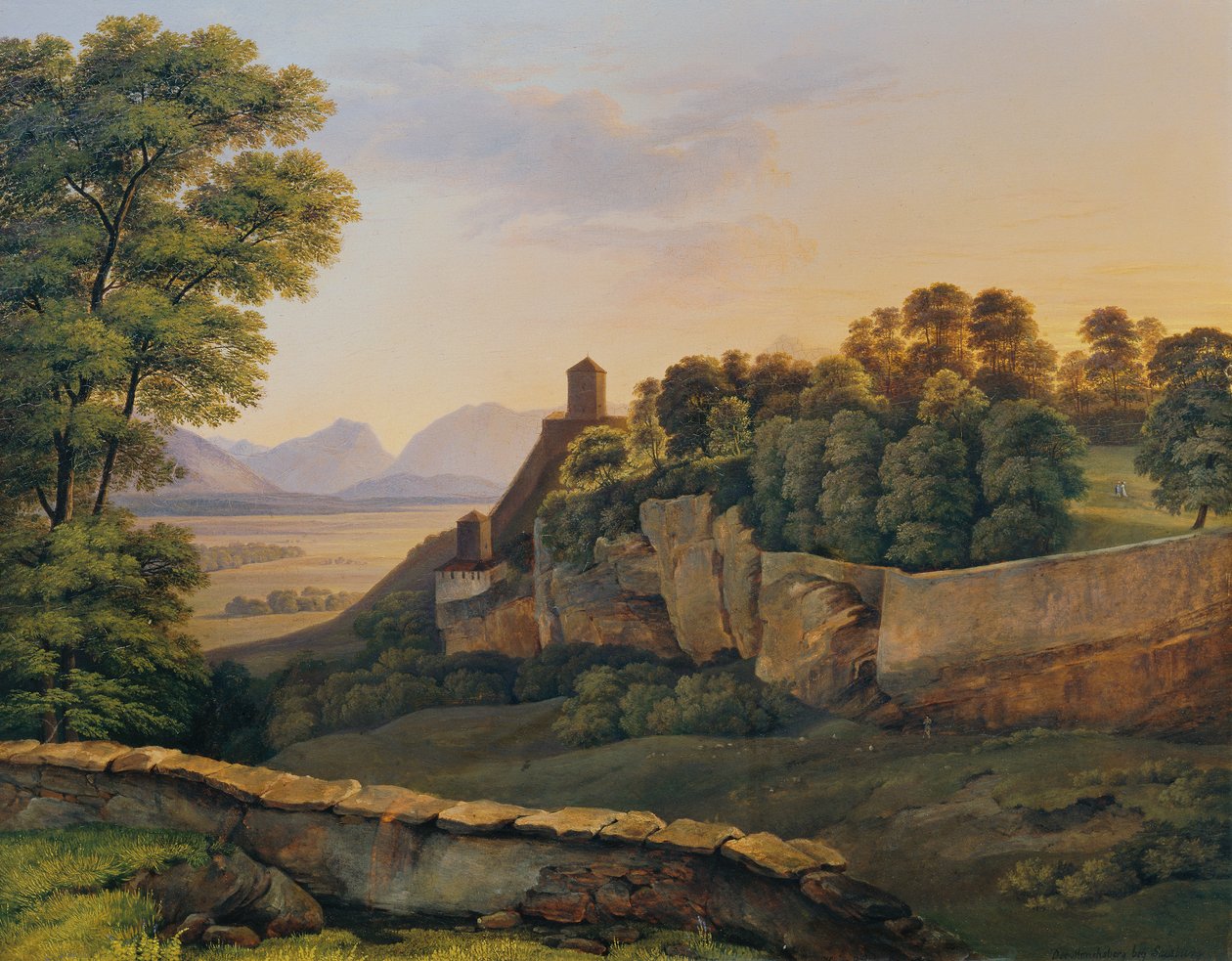 Le Mönchsberg près de Salzbourg - Heinrich Reinhold