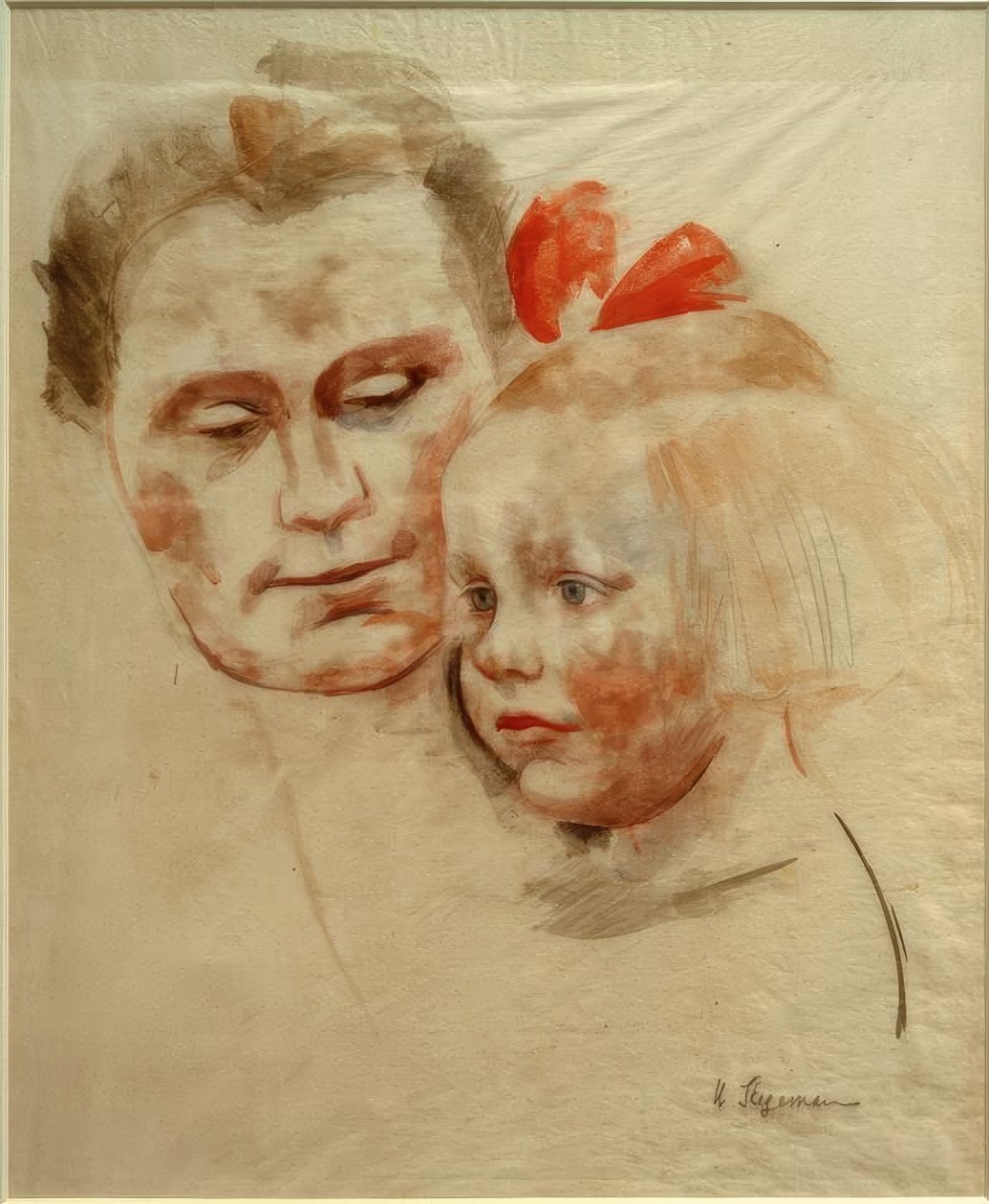 Mère avec enfant (Anna et Käte Werner) - Heinrich Stegemann
