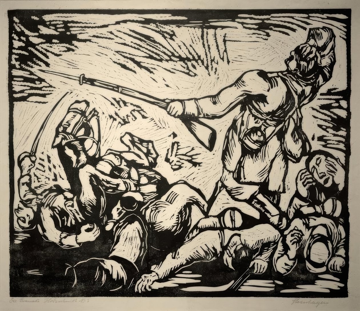 Scène de guerre - Heinrich Steinhagen