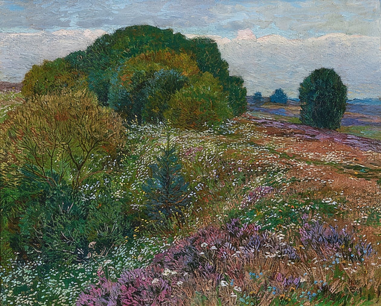 Au bord de la lande (Paysage de lande I). 1909 - Heinrich Vogeler