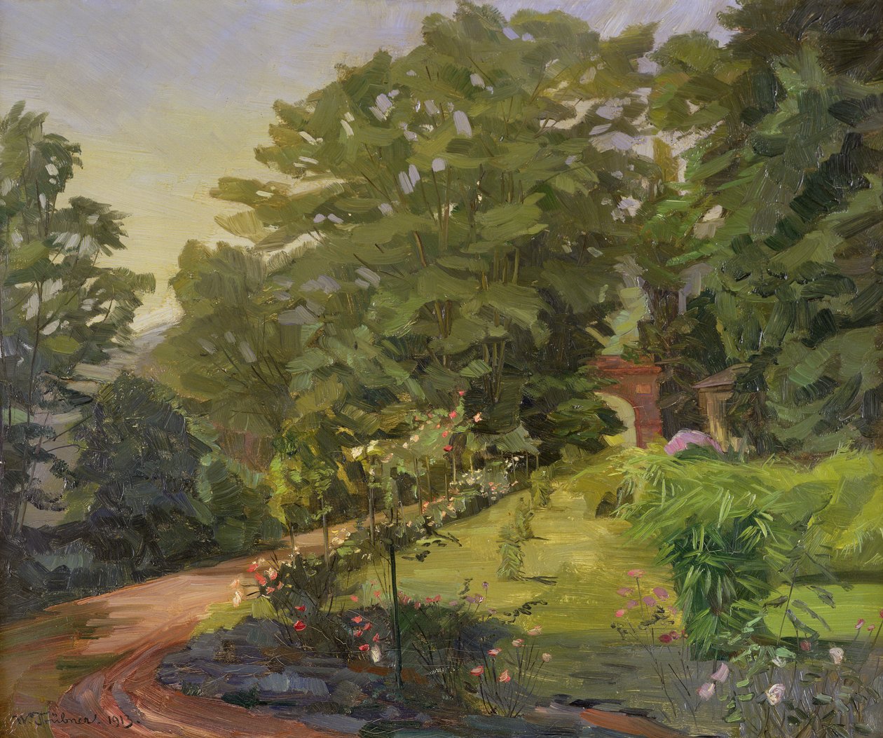 Jardin de roses - Heinrich Wilhelm Truebner