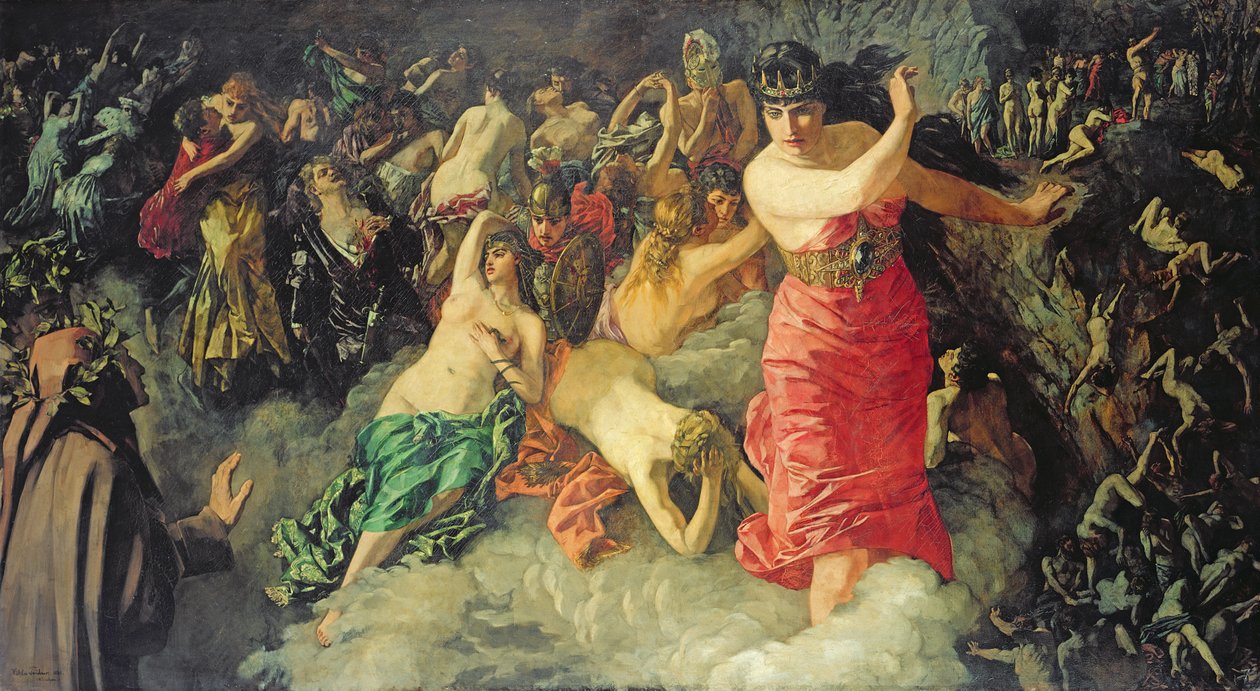 Scène de la Divine Comédie de Dante, 1880 - Heinrich Wilhelm Truebner