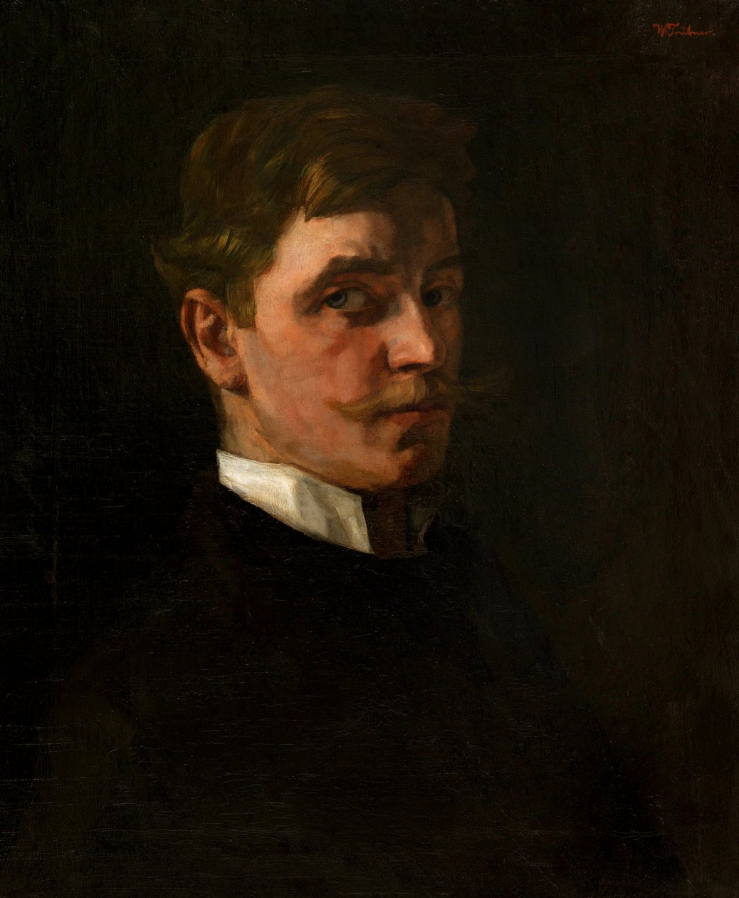 Autoportrait, 1876-1877 - Heinrich Wilhelm Trübner