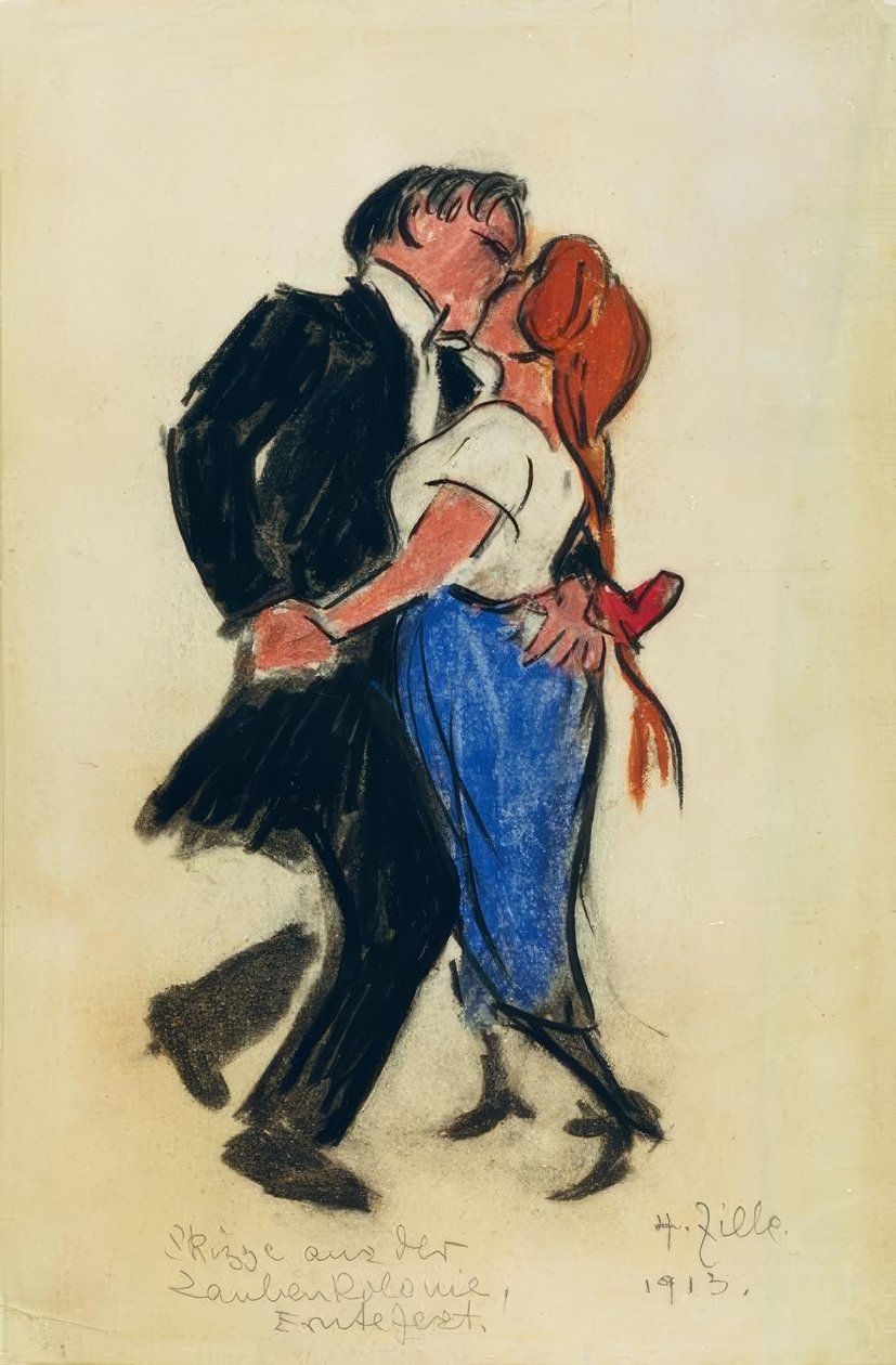Couple dansant - Heinrich Zille