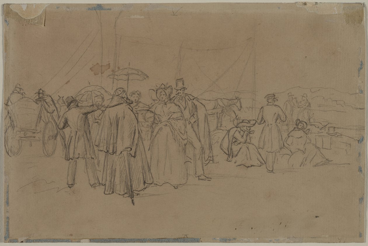 Passagers pour le Bateau à Vapeur du Rhin (recto) - Heinrich von Mayr